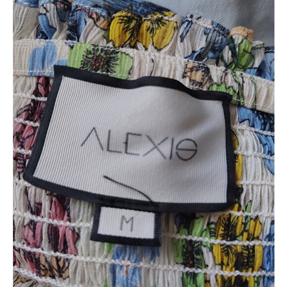 Alexis Sheer Floral Pants Multicolor Womens Size Medium - Picture 5 of 5